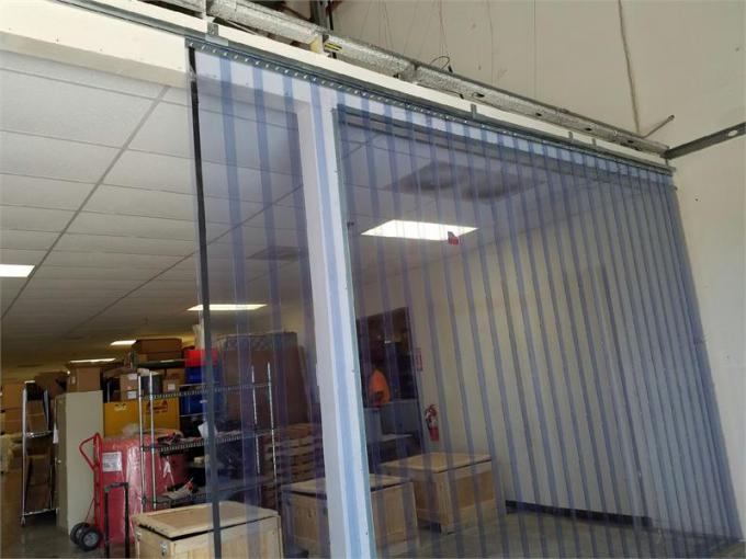Flexible PVC sliding doors for buildings and